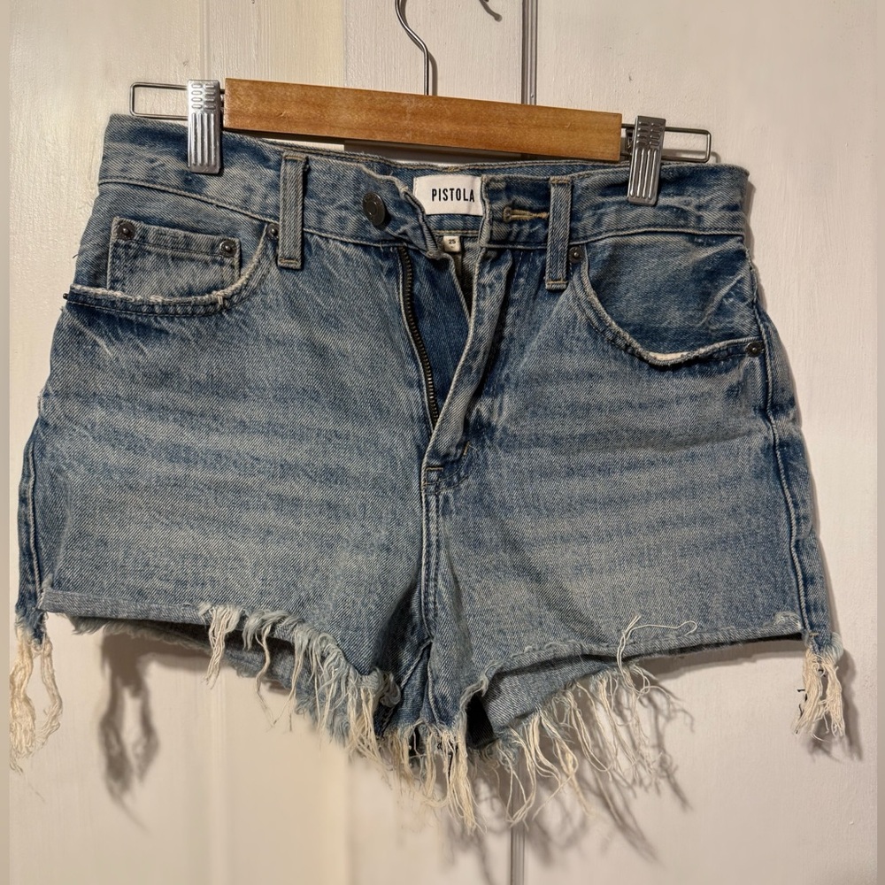 Pistola High Rise Denim Shorts